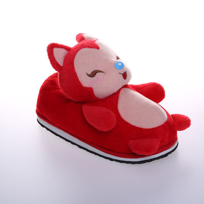 30cm Pink Red Fox Plush Soft Kartun Sandal Dekorasi Rumah Mewah