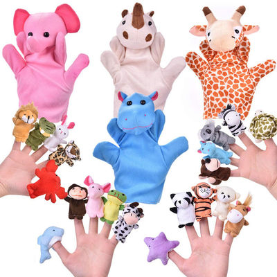 20cm Boneka Tangan Hewan Mewah Yang Menarik Boneka Lembut Untuk Bayi