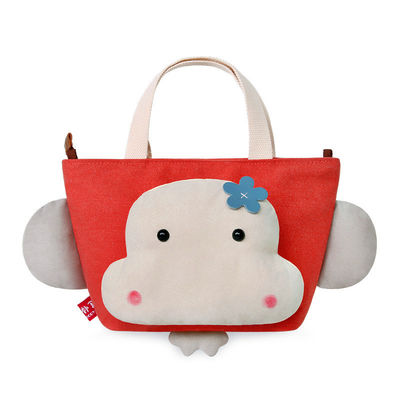 22 cm * 15 cm * 19 cm Hip Hop Monyet Hewan Tas Mewah Kartun Portabel Lucu Tas Kanvas
