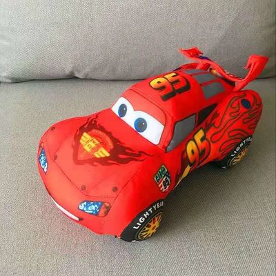 25cm Kustom Kartun Boneka Mobil Merah Mcqueen Mobil Mainan Pencetakan Logo