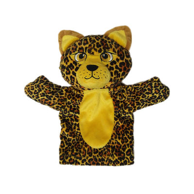 Novelty Tiger Leopard Plush Animal Puppet Plush Toys Boneka Tangan Lembut