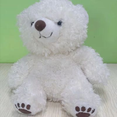 18 * 15cm Personalised Small White Teddy Bear Washable