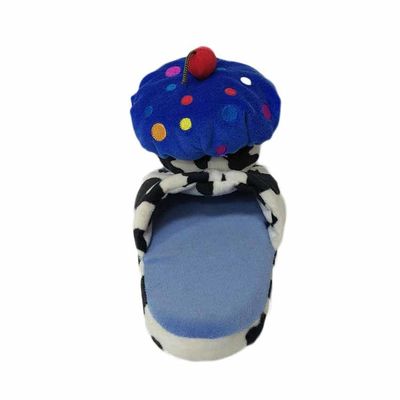 Blue Dairy Cow Soft Flip Flop Plush Stuffed Animal Modeling Plush Home Decor