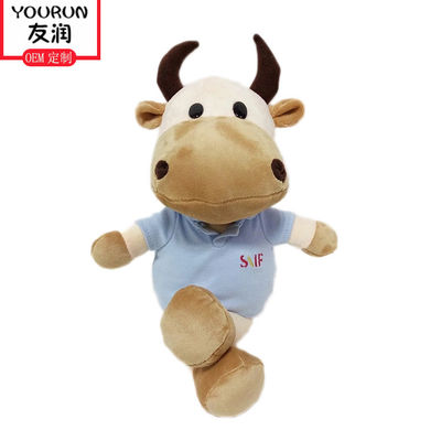 Zodiak Sapi Boneka Mewah Kartun Sapi Kecil Boneka Mainan Mewah Hewan