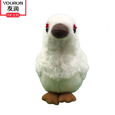 Simulasi White Dove Little Bird Stuffed Animal Plush Toys