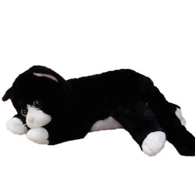 40CM Hitam Dan Putih Kucing Stuffed Animal 100% Polyester Animal Plush Toys