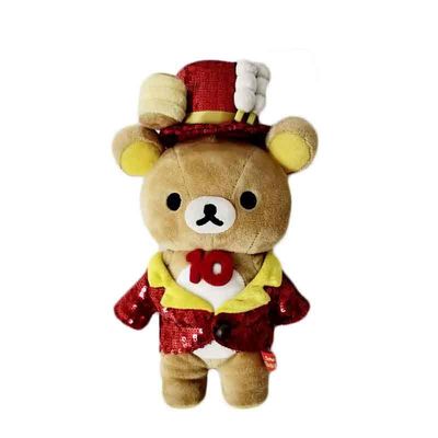Gaun Merah Penuh Beruang Mainan Mewah Hewan Boneka Binatang Pernikahan