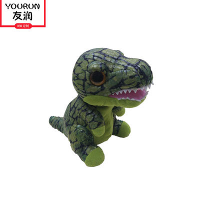 Polyester Green Dinosaur Plush Toy Children'S Gift OEM Disesuaikan