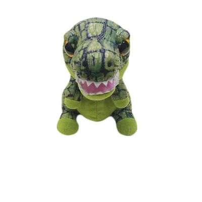 Polyester Green Dinosaur Plush Toy Children'S Gift OEM Disesuaikan