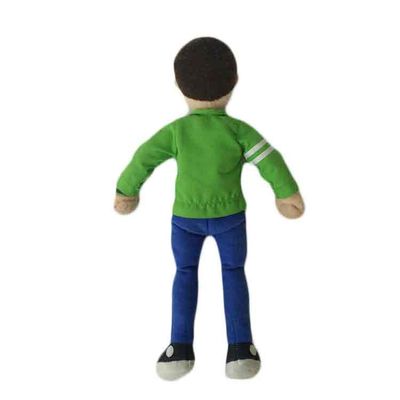 35cm Boneka Olahraga Hijau Boneka Mainan Berwarna-warni Hadiah Mainan Lembut Lucu