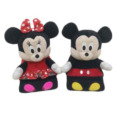 Mickey Minnie Soft Stuffed Plush Doll Mobile Phone Support Frame Disesuaikan