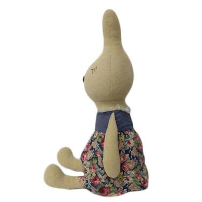 Bernapas Kelinci Boneka Mainan Mewah Rok Bunga Kelinci Mainan Lembut