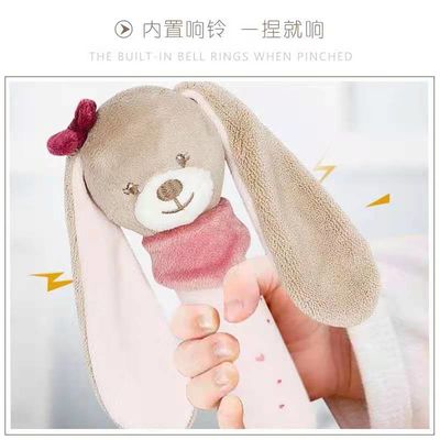 Boneka Mewah Kelinci Berusia 1-3 Tahun Dengan Perangkat BB Menggigit Mainan Mewah Bayi