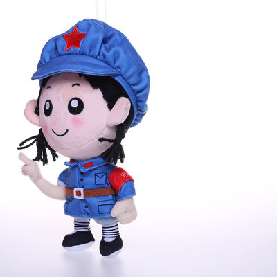 25 cm Biru Muda Seragam Militer Pendek Gadis Mewah Boneka Mainan Mewah