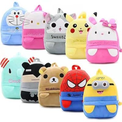 25cm * 30cm TK Pokemon Plush School Backpack 3-6 Tahun Tas Mewah Kustom