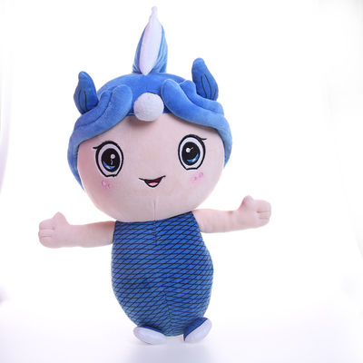 20cm Blue Plush Mermaid Stuffed Animal Untuk Bayi Tidur Bersama