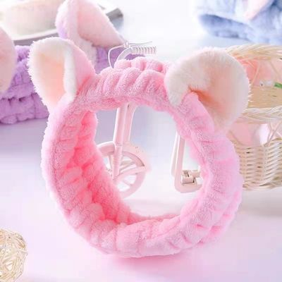 Telinga Kucing Lucu Makeup Sederhana Bando Mewah Band Rambut Mewah Aksesoris Mainan Lembut