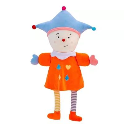 35cm Clown Plush Doll Plush Toys Menenangkan Sirkus Clown Doll 100% PP Cotton