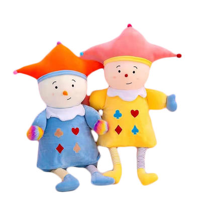 35cm Clown Plush Doll Plush Toys Menenangkan Sirkus Clown Doll 100% PP Cotton