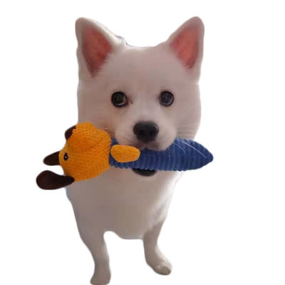 Suara Anjing Hewan Peliharaan Mainan Mewah Tahan Gigitan Molar Tumbuh Gigi Mainan Lunak