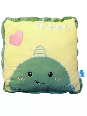 Green Pink Plush Blanket Air Conditioning Sleeping Plush Blanket Disesuaikan