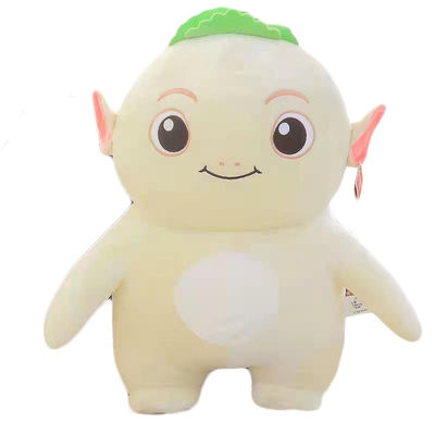 Kuning Muda 40 cm Huba Plushie Raja Iblis Kecil Boneka Lucu Anime Mainan Mewah