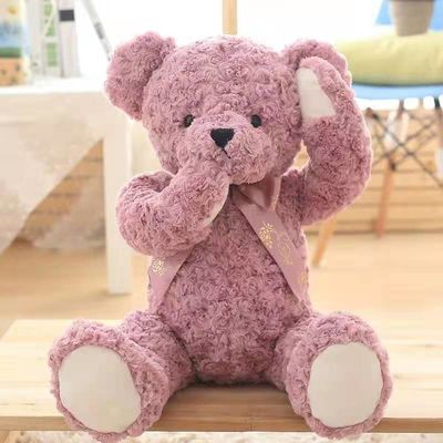 Rose Red Girl Sleep Cuddle Shy Teddy Bear Mainan Mewah Boneka Kain Kecil Lucu 85cm