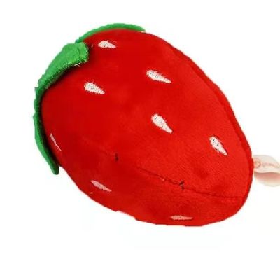 10cm Kartun Strawberry Plush Pendant Soft Toy Keyring Untuk Hadiah Ulang Tahun Mobil