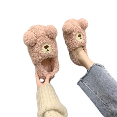 Plush Kartun Domba Hangat Stuffed Animal Slippers Untuk Dewasa Plush Home Decor