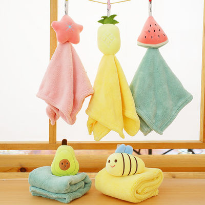 Anak-anak Menebal Kartun Lucu Persegi Mewah Handuk Tangan Toilet Mainan Bayi Mewah