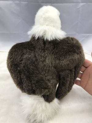 White Headed Eagle Stuffed Plush Toys 100% Pp Cotton 30cm Atau Disesuaikan