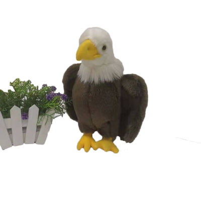 White Headed Eagle Stuffed Plush Toys 100% Pp Cotton 30cm Atau Disesuaikan