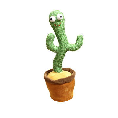 30cm Singing Dancing Cactus Plush Toy Untuk Dekorasi Rumah