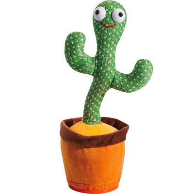 30cm Singing Dancing Cactus Plush Toy Untuk Dekorasi Rumah