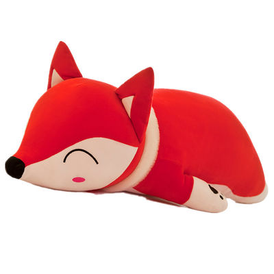 EN71 Non Shedding 30cm Fox Plush Doll Dengan Isi Kapas Bawah