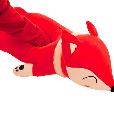 EN71 Non Shedding 30cm Fox Plush Doll Dengan Isi Kapas Bawah