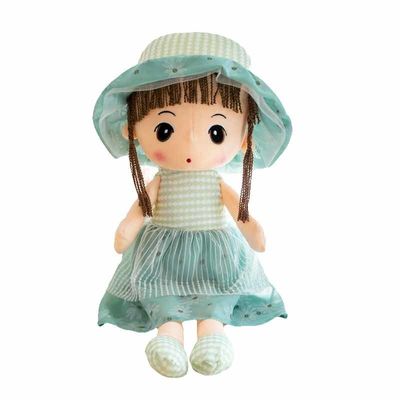 Polypropylene Cotton Filled Princess Plush Doll 40cm Untuk Anak Perempuan