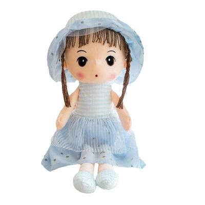Polypropylene Cotton Filled Princess Plush Doll 40cm Untuk Anak Perempuan