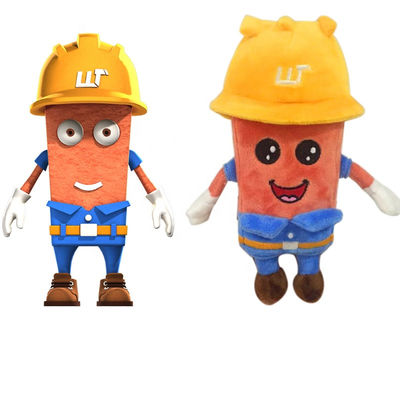 ISO9001 Polypropylene Cotton Filled Plush Maskot Toy