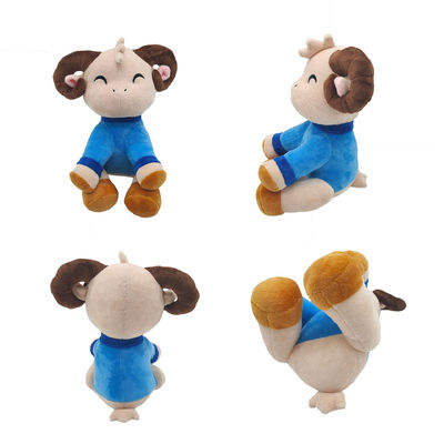 Anak-anak 30cm PP Cotton Filling Domba Lucu Mainan Mewah Bantal Tidur