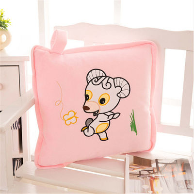 OEM Lembut Stuffed Animal Hand Warmer 35x35cm Untuk Dekorasi Rumah