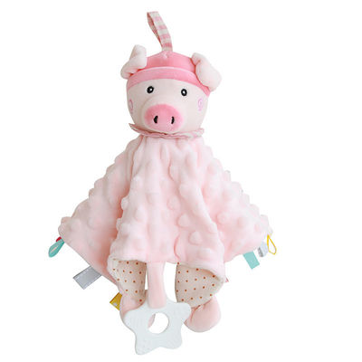 Kapas Kartun Saliva Plush Toy Non Shedding Hewan Berbentuk Plush Baby Saliva Handuk