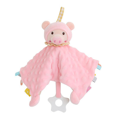 Kapas Kartun Saliva Plush Toy Non Shedding Hewan Berbentuk Plush Baby Saliva Handuk