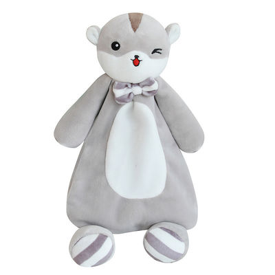 Kapas Kartun Saliva Plush Toy Non Shedding Hewan Berbentuk Plush Baby Saliva Handuk