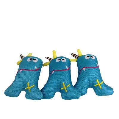 Mainan Mewah Hewan Peliharaan Mewah Oxford Segitiga Biru Oxford Tahan Gigitan