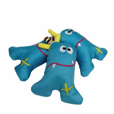 Mainan Mewah Hewan Peliharaan Mewah Oxford Segitiga Biru Oxford Tahan Gigitan