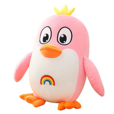 OEM Hand Washable 20cm Pink Penguin Plush Toy Untuk Dekorasi Rumah