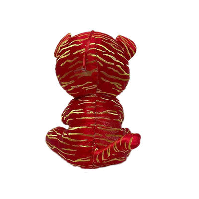 Boneka Mewah Harimau Gaya Cina Buatan Dengan Benang Bordir Emas