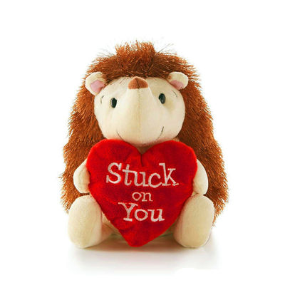 PP Cotton Filled Hedgehog Plush Toy 30cm Tanpa Deformasi