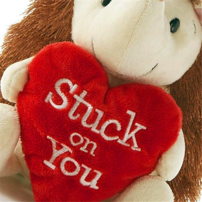 PP Cotton Filled Hedgehog Plush Toy 30cm Tanpa Deformasi